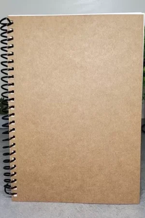 Caderno Kraft Sketchbook Com Espiral