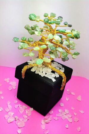 Bonsai de Pedras Naturais na caixinha de madeira (P)