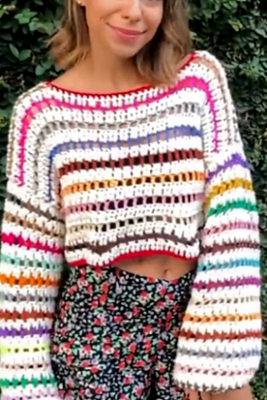 Casaco Cropped Crochê Marie